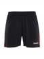 Preview: Damen Craft Progress Short Contrast - Schwarz/Rot