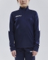 Preview: Kinder Trainingssweat - Craft Progress Halfzip - Navy/Weiß