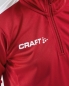 Preview: Kinder Trainingssweat - Craft Progress Halfzip - Rot/Weiß