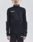 Preview: Kinder Trainingssweat - Craft Progress Halfzip - Schwarz/Weiß