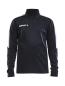 Preview: Kinder Trainingssweat - Craft Progress Halfzip - Schwarz/Weiß