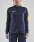 Preview: Damen Trainingsjacke Craft Progress Jacket - Navy/Gelb