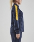 Preview: Damen Trainingsjacke Craft Progress Jacket - Navy/Gelb