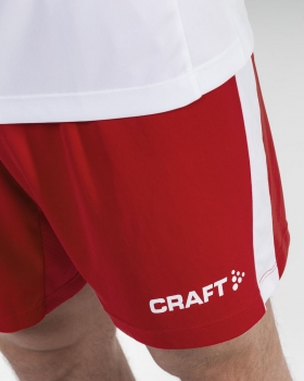 Preview: Herren Craft Progress Short Contrast - Rot/Weiß