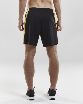 Preview: Herren Craft Progress Short Contrast - Schwarz/Gelb