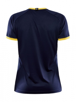 Preview: Damen Craft Progress 2.0 Graphic Trikot Marine/Gelb