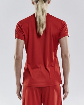 Preview: Damen Craft Progress Contrast Trikot - Rot/Weiß