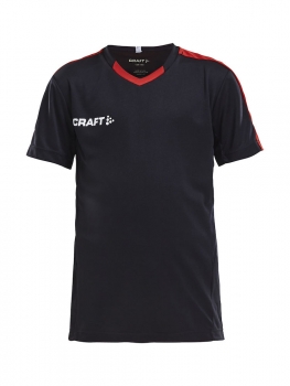 Kinder Craft Progress Contrast Trikot - Schwarz/Rot