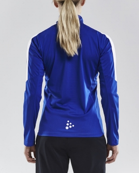 Preview: Damen Trainingssweat - Craft Progress Halfzip - Blau/Weiß