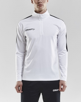 Craft Progress Halfzip - Trainingssweatshirt - Weiß/Schwarz
