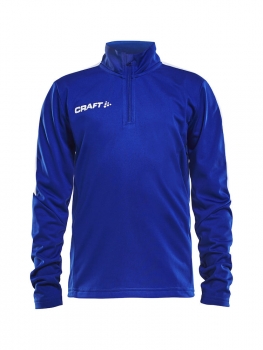 Kinder Trainingssweat - Craft Progress Halfzip - Blau/Weiß