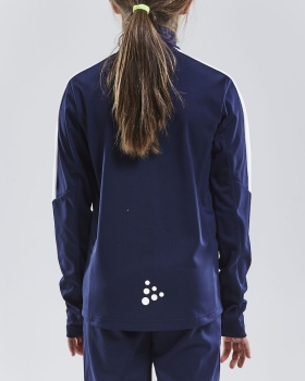 Kinder Trainingssweat - Craft Progress Halfzip - Navy/Weiß