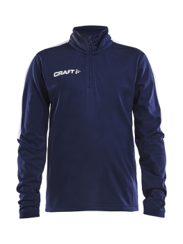 Kinder Trainingssweat - Craft Progress Halfzip - Navy/Weiß
