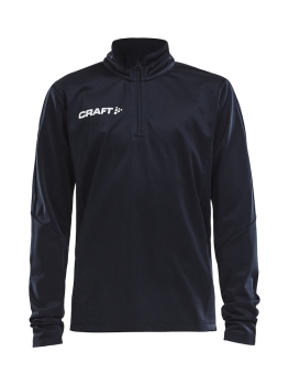 Kinder Trainingssweat - Craft Progress Halfzip - Schwarz