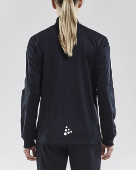 Preview: Damen Trainingsjacke Craft Progress Jacket - Schwarz/Weiß