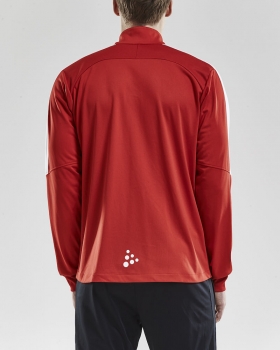 Herren Trainingsjacke Craft Progress Jacket - Rot/Weiß