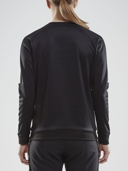 Damen Trainingssweatshirt Craft Progress R-Neck - Schwarz/Weiß