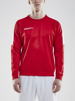 Craft Progress R-Neck Trainingssweatshirt - Rot/Weiß