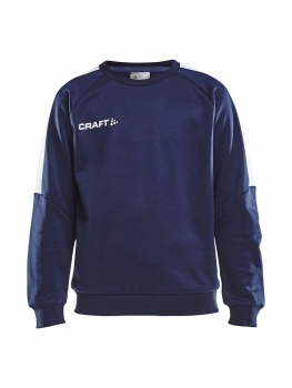 Kinder Trainingssweatshirt Craft Progress R-Neck - Navy/Weiß