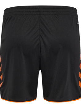 Preview: Damen Hummel Core 2.0 Shorts BLACK/ ORANGE TIGER