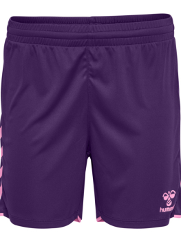 Preview: Damen Hummel Core 2.0 Shorts ACAI/ COTTON CANDY