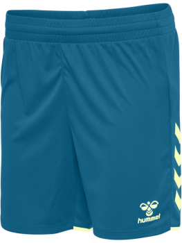 Damen Hummel Core 2.0 Shorts CELESTIAL/ PALE LIME YELLOW