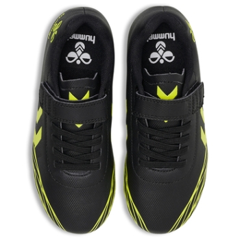 Preview: Hummel Top Star FG Black Yellow - Kinder Fußballschuhe Klett