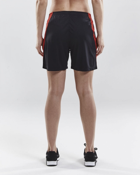 Damen Craft Progress Short Contrast - Schwarz/Rot