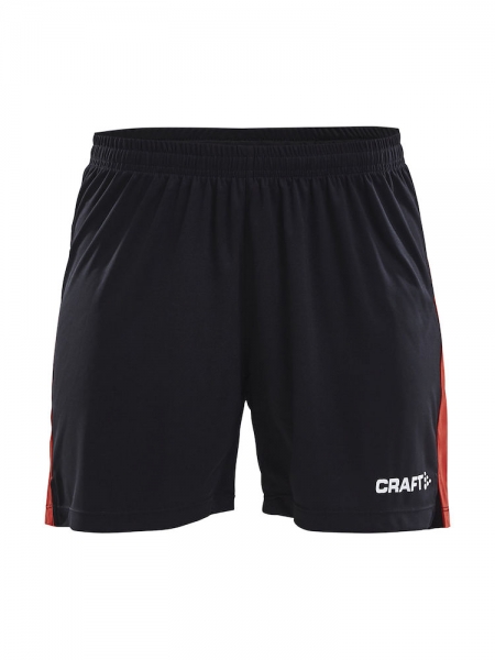 Damen Craft Progress Short Contrast - Schwarz/Rot
