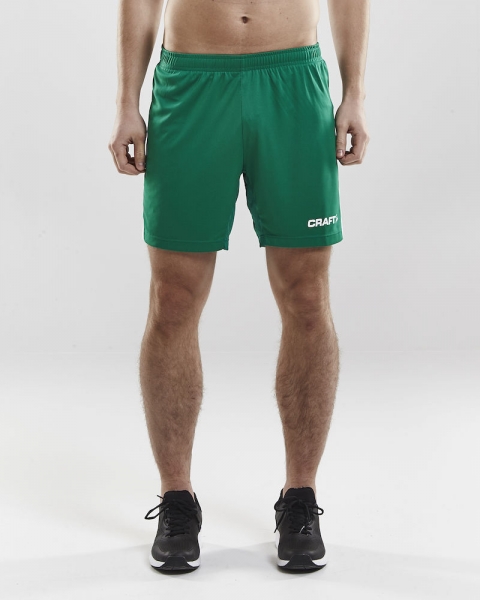 Herren Craft Progress Short Contrast - Grün/Weiß