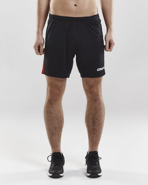 Herren Craft Progress Short Contrast - Schwarz/Rot