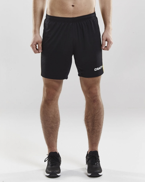 Herren Craft Progress Short Contrast - Schwarz/Gelb