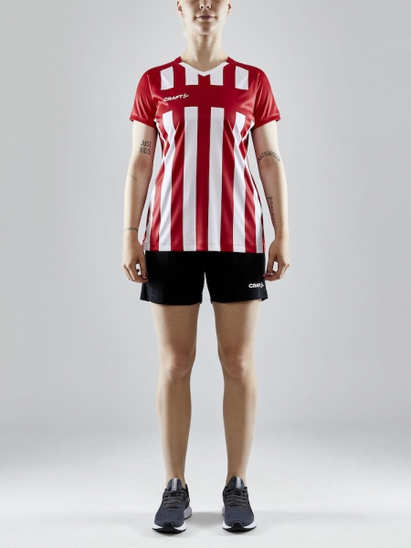 Damen Craft Progress 2.0 Stripe Trikot - Rot/Weiß