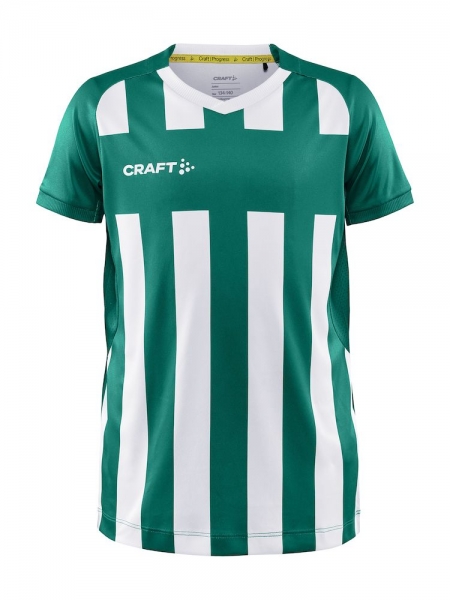 Kinder Craft Progress 2.0 Stripe Trikot - Grün/Weiß