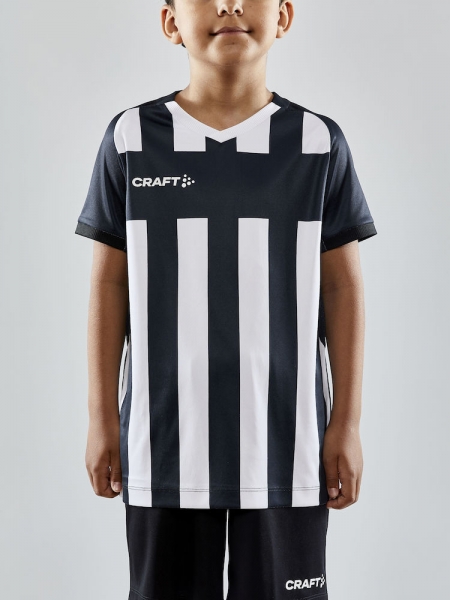 Kinder Craft Progress 2.0 Stripe Trikot - Schwarz/Weiß