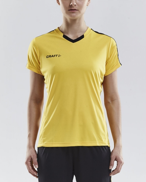 Damen Craft Progress Contrast Trikot - Gelb/Schwarz