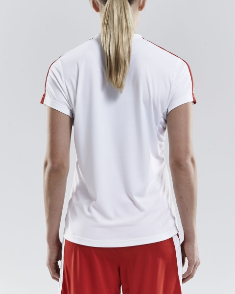 Damen Craft Progress Contrast Trikot - Weiß/Rot