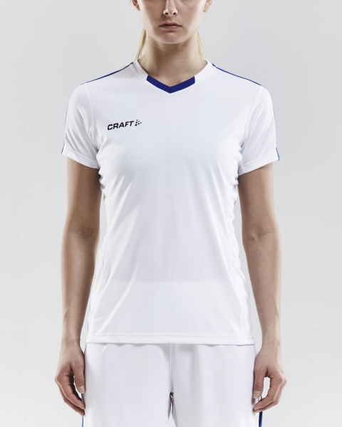 Damen Craft Progress Contrast Trikot - Weiß/Blau