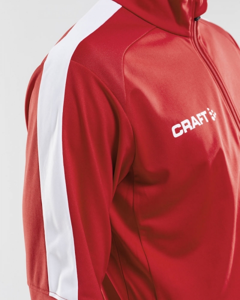 Craft Progress Halfzip - Trainingssweatshirt - Rot/Weiß