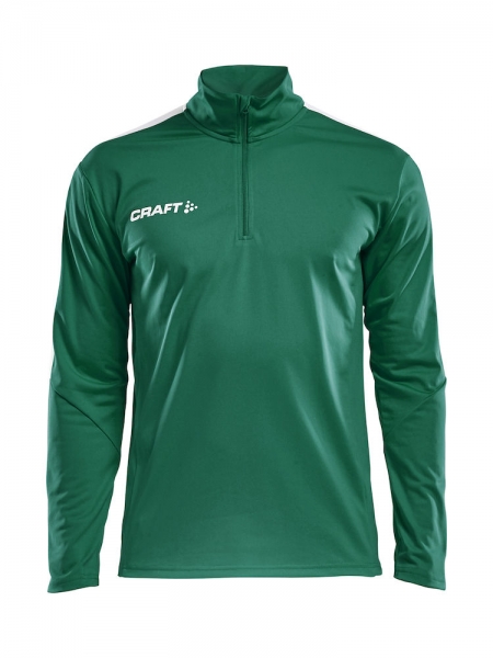 Craft Progress Halfzip - Trainingssweatshirt - Grün/Weiß