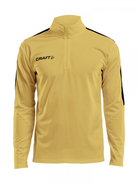Craft Progress Halfzip - Trainingssweatshirt - Gelb/Schwarz