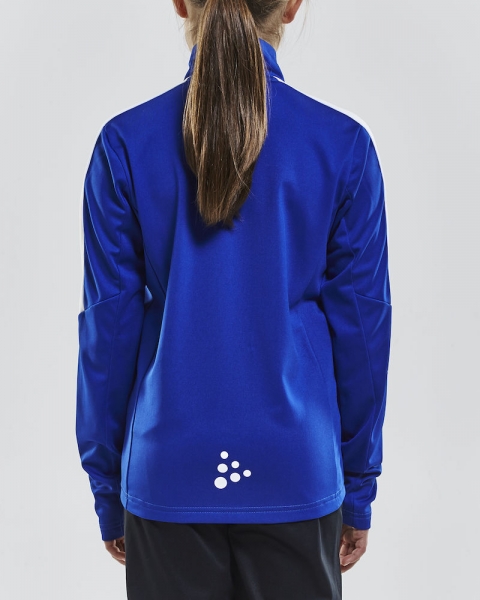 Kinder Trainingssweat - Craft Progress Halfzip - Blau/Weiß