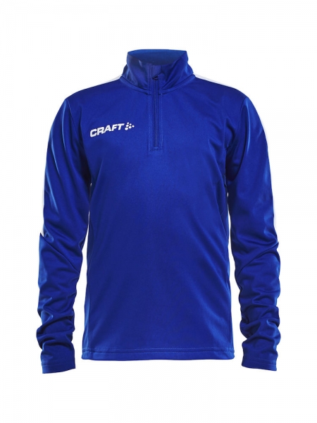 Kinder Trainingssweat - Craft Progress Halfzip - Blau/Weiß