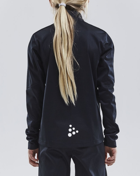 Kinder Trainingssweat - Craft Progress Halfzip - Schwarz