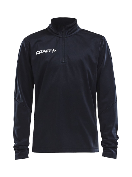 Kinder Trainingssweat - Craft Progress Halfzip - Schwarz