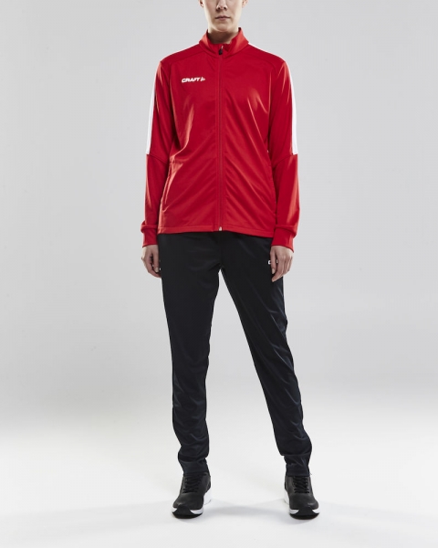 Damen Trainingsjacke Craft Progress Jacket - Rot/Weiß