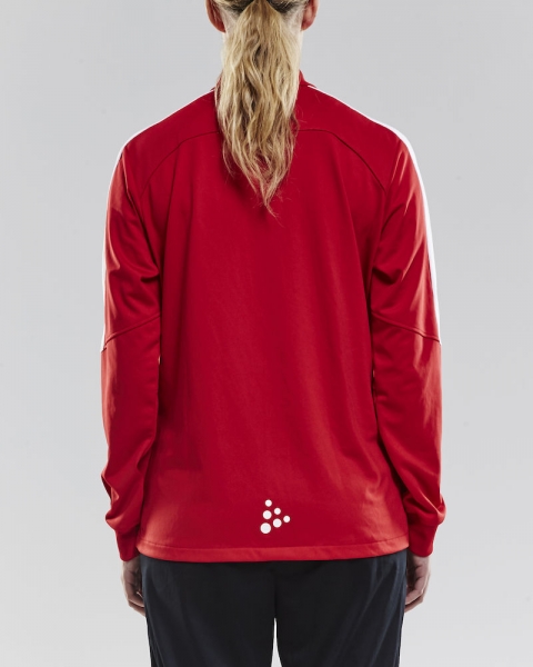 Damen Trainingsjacke Craft Progress Jacket - Rot/Weiß