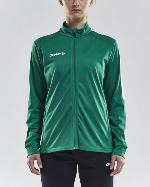 Damen Trainingsjacke Craft Progress Jacket - Grün/Weiß