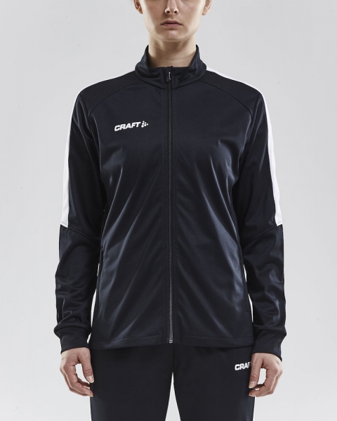 Damen Trainingsjacke Craft Progress Jacket - Schwarz/Weiß