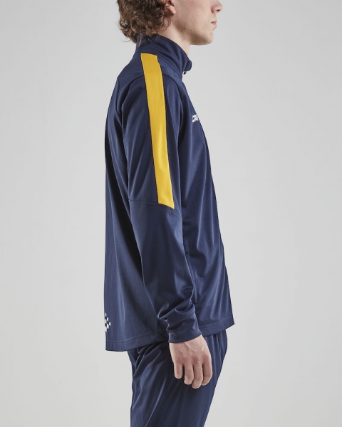Herren Trainingsjacke Craft Progress Jacket - Navy/Gelb